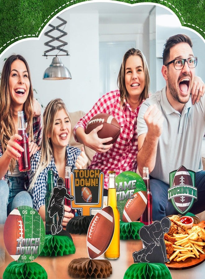 PureGuard 10 PCS Football Party Decorations, PureGuard Football Honeycomb Centerpieces Table Decorations Table Toppers for Football Birthday Party Favors Sports Party Decor - Image 5